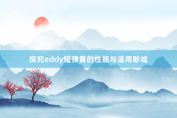 探究eddy短弹簧的性能与适用畛域